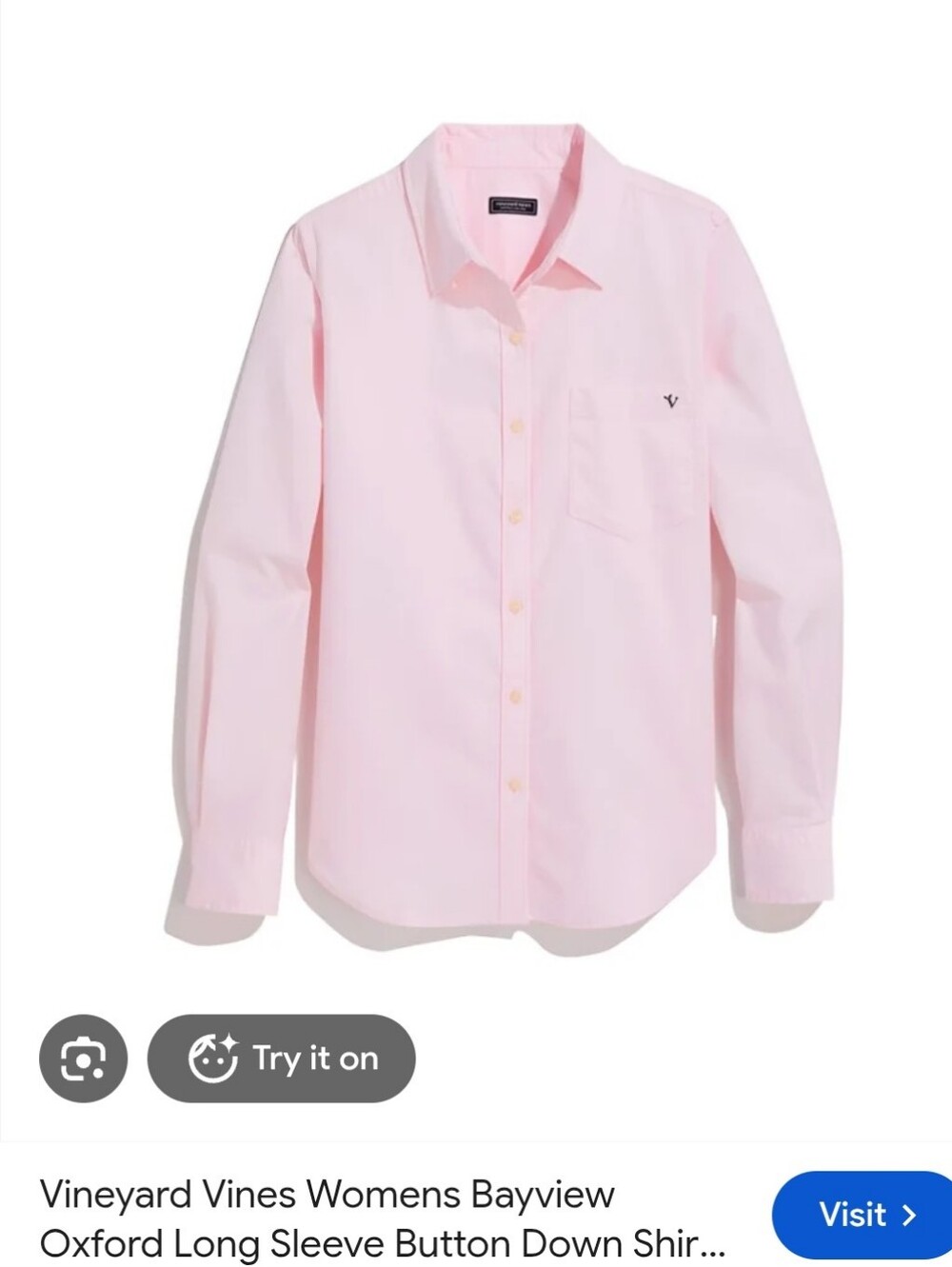Vineyard Vines Bayview Oxford Button Down Shirt, Pink & White Gingham Sz 16